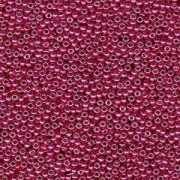 Miyuki Rocailles Perlen 4mm 4211 Duracoat galvanized Cranberry 20gr